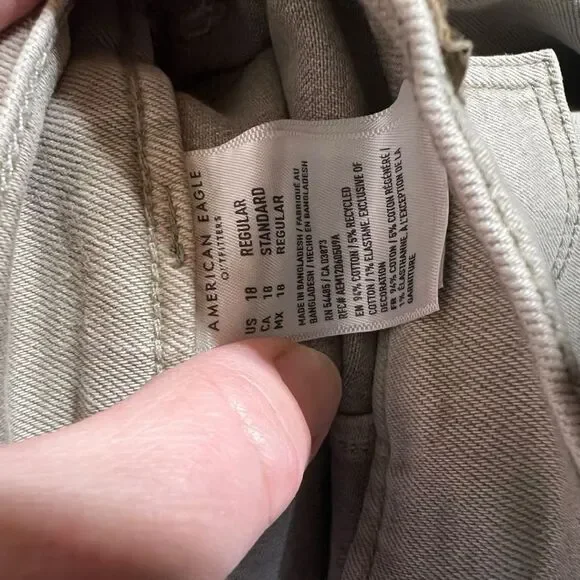 American Eagle 18r Skater Jean Stretch Super High-Waisted super Wide-Leg Pants - Picture 12 of 16